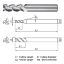 Picture of WIDIN WAE302080-31 DIA 8MM SH 0.3150 LOC 1.2205 OAL 3.1496 End Mill Standard Flute High Helix Carbide Uncoated Single End Square Sharp ALU-WAVE