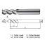 Picture of WIDIN WAR3031450 DIA 14MM SH 0.5512 LOC 1.3780 OAL 3.1496 End Mill Standard Flute High Helix Carbide Uncoated Single End Corner Radius 0.1969 5.00MM ALU-WAVE
