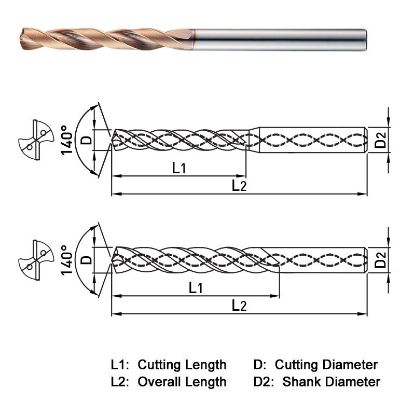 Picture of WIDIN SF50515081 15.081 - 19/32 DIA 140° Point 2 Flute 5XD Drill