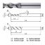 Picture of WIDIN WAR502050 DIA 5MM SH 0.2362 LOC 0.5906 OAL 2.2441 End Mill Standard Flute High Helix Carbide DLC Single End Corner Radius 0.0039 0.10MM ALU-WAVE