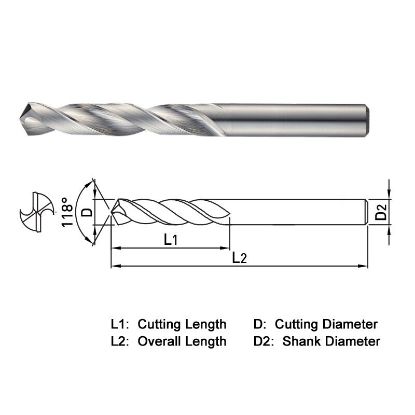 Picture of WIDIN SSD039 3.90MM DIA 118° Point 2 Flute 5XD Drill