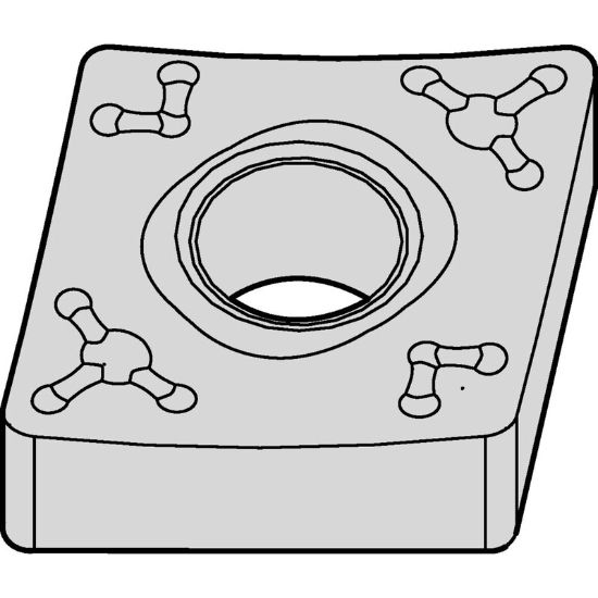 Picture of WIDIA/KENNAMETAL CNMM64365 WP25CT Insert 80.0° TiCN + Al2O3 + TiCNTiN 0.047 Corner Radius