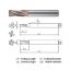 Picture of WIDIN WF613040 DIA 4MM SH 0.2362 LOC 0.3937 OAL 1.9685 End Mill Carbide AlTiN Single End Square Sharp WINNER