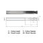 Picture of WIDIN WGR504A020020 DIA 5/16 SH 0.3125 LOC 0.8750 OAL 2.50 End Mill Standard Flute Standard Helix Carbide Diamond Single End Corner Radius 0.0200 0.51MM Z-GRA-MATE