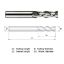 Picture of WIDIN WAE302A016 DIA 1/4 SH 0.2500 LOC 0.3750 OAL 2.50 End Mill Standard Flute High Helix Carbide Uncoated Single End Square Sharp ALU-WAVE
