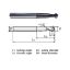 Picture of WIDIN WB7122014 DIA 2MM SH 0.1575 LOC 0.0787 OAL 1.9685 End Mill Standard Flute Standard Helix Carbide AlTiN Single End Ball Nose Z-CLASSIC