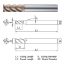 Picture of WIDIN WE504H200110 DIA 20MM SH 0.7874 LOC 4.3307 OAL 7.8740 End Mill Standard Flute Standard Helix Carbide AlTiN Single End Square Sharp WINNER