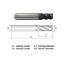 Picture of WIDIN XXR404A020 DIA 5/16 SH 0.3125 LOC 0.50 OAL 2.00 End Mill Standard Flute Variable Helix Carbide TiAlN Single End Corner Radius 0.0200 0.51MM XX-STAR