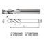 Picture of WIDIN WAR3021440 DIA 14MM SH 0.5512 LOC 1.3780 OAL 3.1496 End Mill Standard Flute High Helix Carbide Uncoated Single End Corner Radius 0.1575 4.00MM ALU-WAVE
