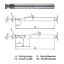 Picture of WIDIN WGR502060300 DIA 6MM SH 0.2362 LOC 0.2362 OAL 2.9528 End Mill Standard Flute Standard Helix Carbide Diamond Single End Corner Radius 0.0118 0.30MM Z-GRA-MATE