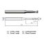 Picture of WIDIN WE7120506 DIA 0.50MM SH 0.1575 LOC 0.0276 OAL 1.771 End Mill Standard Flute Standard Helix Carbide AlTiN Single End Square Sharp Z-CLASSIC
