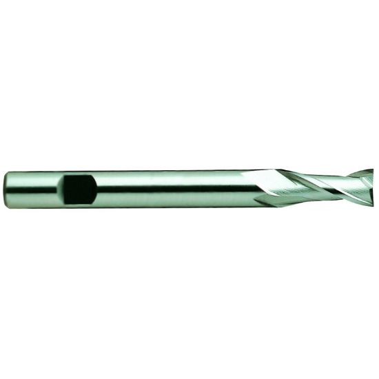 Picture of YG-1 03195HC DIA 1-1/4 SH 1.2500 LOC 3.00 OAL 7.2500 End Mill Standard Flute Standard Helix HSS TiCN Single End Square Sharp General Purpose