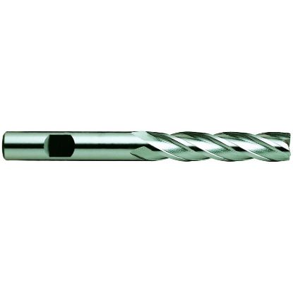Picture of YG-1 08478CN DIA 2 SH 1.2500 LOC 4.00 OAL 6.50 End Mill Standard Flute Standard Helix Cobalt TiN Single End Square Sharp General Purpose
