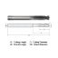 Picture of WIDIN WGR534A0321500-6-030 DIA 1/2 SH 0.50 LOC 0.50 OAL 6.00 End Mill Carbide Diamond Single End Corner Radius 0.0300 0.76MM Z-GRA-MATE
