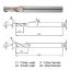 Picture of WIDIN WR50216015 DIA 16MM SH 0.6299 LOC 1.2598 OAL 5.9055 End Mill Standard Flute Standard Helix Carbide AlTiN Single End Corner Radius 0.0591 1.50MM WINNER