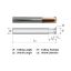 Picture of WIDIN ZSPM4A024 DIA 3/8 SH 0.3750 LOC 0.1500 OAL 3.00 End Mill Standard Flute High Helix Carbide AlTiN Single End Corner Radius 0.0937 2.38MM Z-STAR