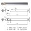 Picture of WIDIN WB504060 DIA 6MM SH 0.2362 LOC 0.2362 OAL 3.5433 End Mill Standard Flute Standard Helix Carbide AlTiN Single End Ball Nose WINNER