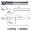 Picture of WIDIN ZR304H0810 DIA 8MM SH 0.3150 LOC 0.3937 OAL 2.5591 End Mill Standard Flute High Helix Carbide TiAlN Single End Corner Radius 0.0394 1.00MM THUNDER