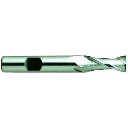 Picture of YG-1 02232HF DIA 2 SH 2.00 LOC 3.00 OAL 6.7500 End Mill Standard Flute Standard Helix HSS TiAlN Single End Square Sharp General Purpose