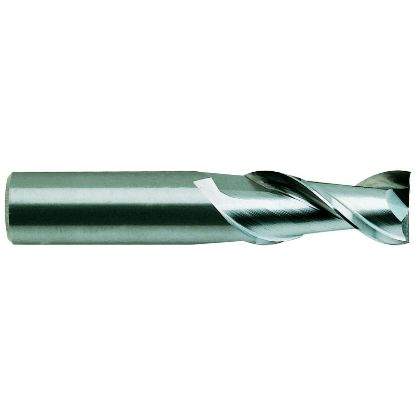 Picture of YG-1 2558 DIA 1/8 SH 0.1250 LOC 0.7500 OAL 2.2500 End Mill Standard Flute Standard Helix Carbide Uncoated Single End Square Sharp Carbide End Mill