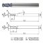 Picture of WIDIN ZR5241220 DIA 12MM SH 0.4724 LOC 1.0236 OAL 4.3307 End Mill Standard Flute Standard Helix Carbide AlTiN Single End Corner Radius 0.0787 2.00MM Z-CLASSIC