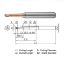 Picture of WIDIN ZSTNB3030-16-04 DIA 3MM SH 0.2362 LOC 0.0984 OAL 2.1654 End Mill Standard Flute Standard Helix Carbide AlTiN Single End Ball Nose Z-STAR