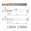 Picture of WIDIN ZR73212003 DIA 12MM SH 0.4724 LOC 1.1811 OAL 4.3307 End Mill Standard Flute Standard Helix Carbide AlTiN Single End Corner Radius 0.0118 0.30MM Z-STAR