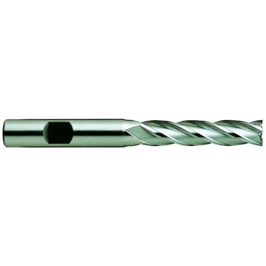 Picture of YG-1 05210HN DIA 1-1/2 SH 1.00 LOC 4.00 OAL 6.50 End Mill Standard Flute Standard Helix HSS TiN Single End Square Sharp General Purpose