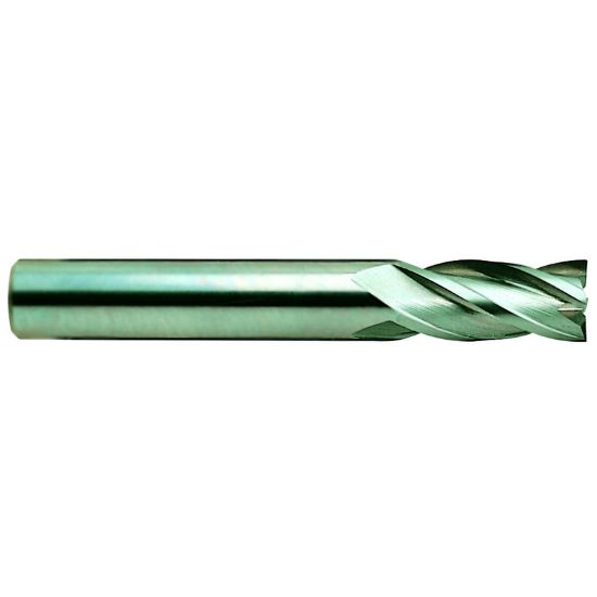 Picture of YG-1 07600TF-045R DIA 1 SH 1.00 LOC 1.50 OAL 4.00 End Mill Standard Flute Standard Helix Carbide TiAlN Single End Corner Radius 0.0450 1.14MM Carbide End Mill