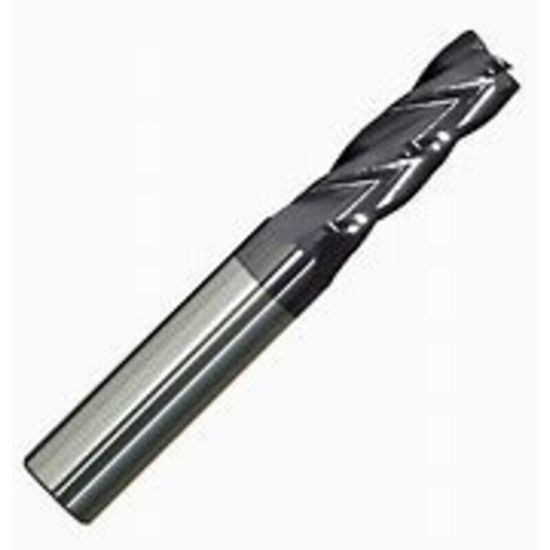 Picture of WIDIN ZB514A0050156-3 DIA 5/64 SH 0.1875 LOC 0.1563 OAL 3.00 End Mill Standard Flute Standard Helix Carbide AlTiN Single End Ball Nose CLASSIC