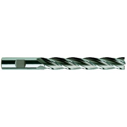 Picture of YG-1 09212HN DIA 1-1/2 SH 1.2500 LOC 8.00 OAL 10.50 End Mill Standard Flute Standard Helix HSS TiN Single End Square Sharp General Purpose