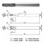 Picture of WIDIN WGB504160150 DIA 16MM SH 0.6299 LOC 1.9685 OAL 5.9055 End Mill Standard Flute Standard Helix Carbide Diamond Single End Ball Nose Z-GRA-MATE