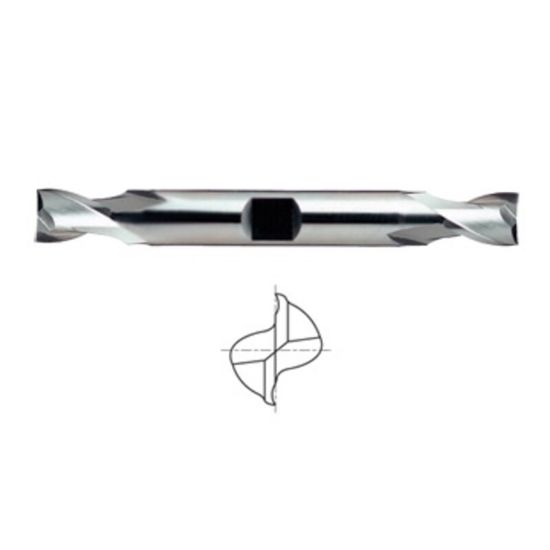 Picture of YG-1 11540 DIA 1 SH 1.00 LOC 1.6250 OAL 5.8750 End Mill Standard Flute Standard Helix Powder Metal Uncoated Double End Square Sharp ASP