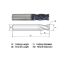Picture of WIDIN ZR304A020045 DIA 5/16 SH 0.3125 LOC 0.8125 OAL 2.50 End Mill Standard Flute Standard Helix Carbide AlTiN Single End Corner Radius 0.0450 1.14MM General Purpose
