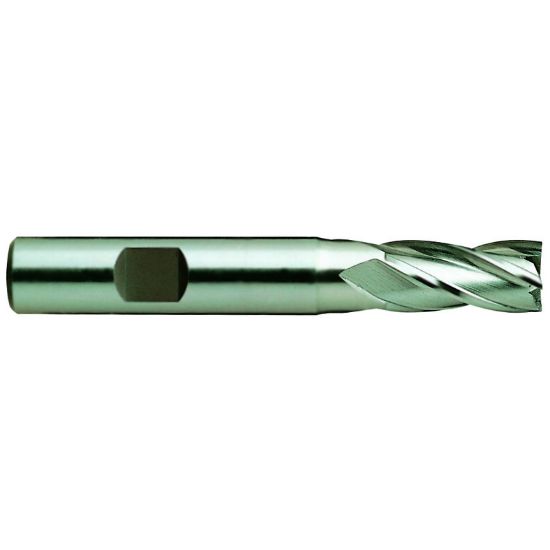 Picture of YG-1 07445CE DIA 1-1/4 SH 1.2500 LOC 2.00 OAL 4.50 End Mill Standard Flute Standard Helix Cobalt TiAlN Single End Square Sharp General Purpose