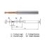 Picture of WIDIN ZSLNB2020-40 DIA 2MM SH 0.1575 LOC 0.1181 OAL 3.1496 End Mill Standard Flute Standard Helix Carbide AlTiN Single End Ball Nose Z-STAR