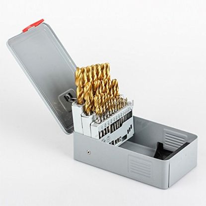 Picture of YG-1 DLGPSet931 5/64 HSS(M35) Jobber, WORM Pattern Type SS 28PCS Gold-P Drill Set For Deep Holes