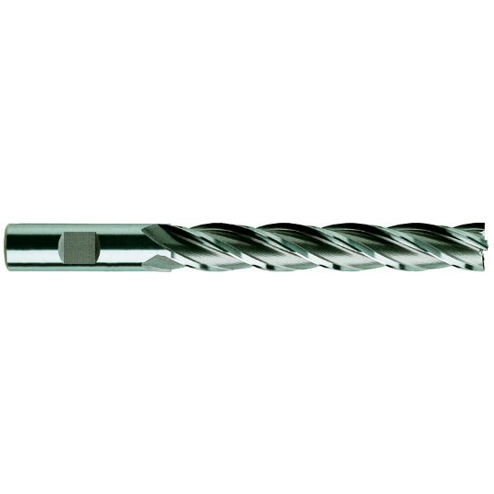 Picture of YG-1 09426CN DIA 1 SH 1.00 LOC 6.00 OAL 8.50 End Mill Standard Flute Standard Helix Cobalt TiN Single End Square Sharp General Purpose