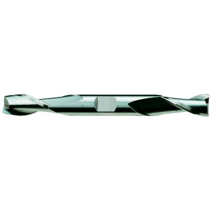 Picture of YG-1 11589TE DIA 7/16 SH 0.50 LOC 0.8750 OAL 4.00 End Mill Standard Flute Standard Helix Carbide TiAlN Double End Square Sharp Carbide End Mill