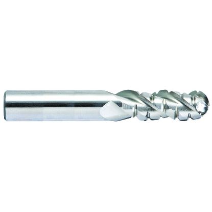 Picture of YG-1 45048 DIA 3/4 SH 0.7500 LOC 1.6250 OAL 4.00 End Mill Carbide Uncoated Single End Ball Nose Alu-Power End Mill
