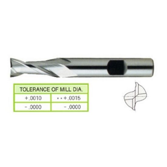 Picture of YG-1 15004 DIA 3MM SH 0.3750 LOC 0.3125 OAL 2.3125 End Mill Standard Flute Standard Helix HSS Uncoated Single End Square Sharp General Purpose