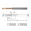 Picture of WIDIN ZSLNS2040-40 DIA 4MM SH 0.2362 LOC 0.2362 OAL 3.5433 End Mill Standard Flute Standard Helix Carbide AlTiN Single End Square Sharp Z-STAR