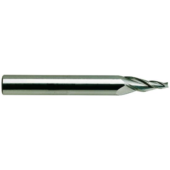 Picture of YG-1 87596TE DIA 1/4 SH 0.50 LOC 2.00 OAL 4.00 End Mill Standard Flute Standard Helix Carbide TiAlN Single End Square Sharp Carbide End Mill
