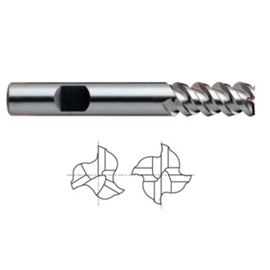 Picture of YG-1 20540PC DIA 1 SH 1.00 LOC 2.00 OAL 4.50 End Mill Standard Flute High Helix Powder Metal TiCN Single End Square Sharp ASP