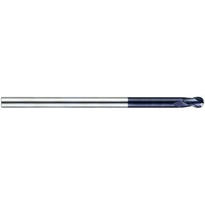 Picture of YG-1 93585 DIA 5/8 SH 0.6250 LOC 1.2500 OAL 10.00 End Mill Standard Flute Standard Helix Carbide TiAlN Single End Ball Nose X-Power