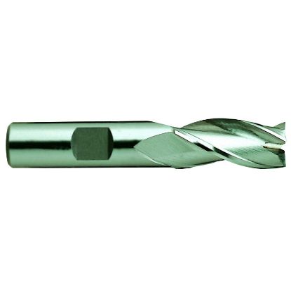 Picture of YG-1 23281 DIA 1/4 SH 0.2500 LOC 0.6250 OAL 1.7500 End Mill Standard Flute Standard Helix Cobalt Uncoated Single End Square Sharp General Purpose
