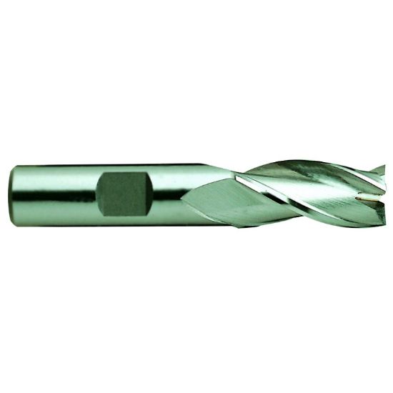 Picture of YG-1 23281 DIA 1/4 SH 0.2500 LOC 0.6250 OAL 1.7500 End Mill Standard Flute Standard Helix Cobalt Uncoated Single End Square Sharp General Purpose