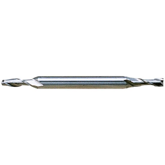 Picture of YG-1 50254CC DIA 3/64 SH 0.1875 LOC 0.1406 OAL 2.2500 End Mill Standard Flute Standard Helix Cobalt TiCN Double End Square Sharp General Purpose