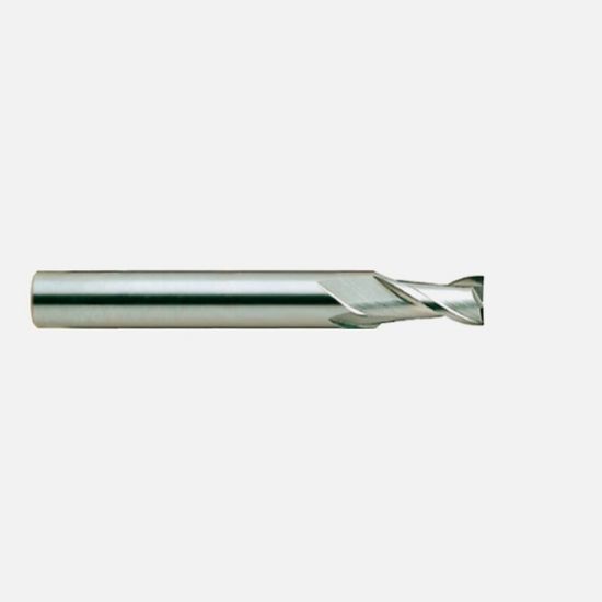 Picture of YG-1 E5020012 DIA 3/16" SH 0.1875 LOC 0.6250 OAL 2.00 End Mill Standard Flute High Helix Carbide Uncoated Single End Square Sharp Generic