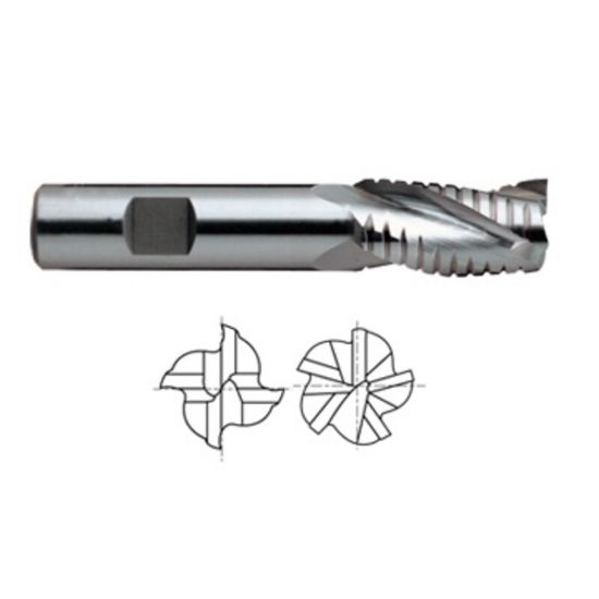 Picture of YG-1 79511 DIA 3/8 SH 0.3750 LOC 0.7500 OAL 2.50 End Mill Powder Metal Uncoated Single End Square Sharp ASP